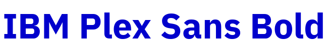 IBM Plex Sans Bold लिपि